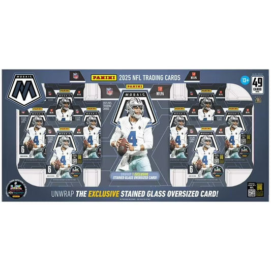2025 Panini Mosaic Football Costco Bundle Box Stained Glass