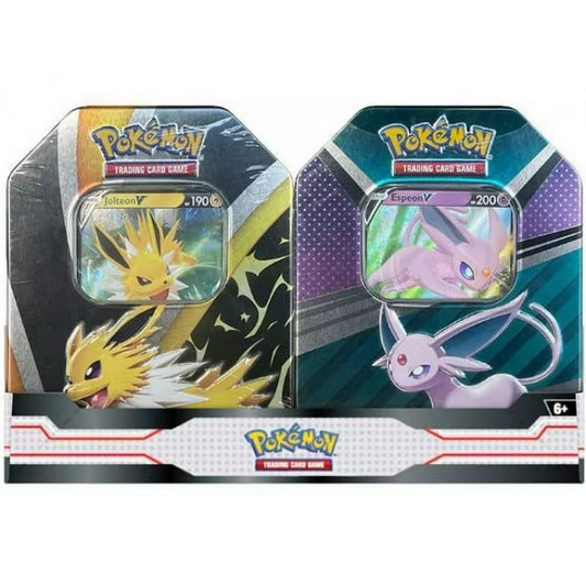 Pokémon Trading Card Game: Jolteon Espeon Tin Bundle