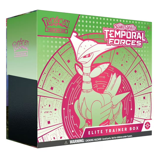 Pokemon Scarlet & Violet Temporal Forces Elite Trainer Box | Iron Leaves