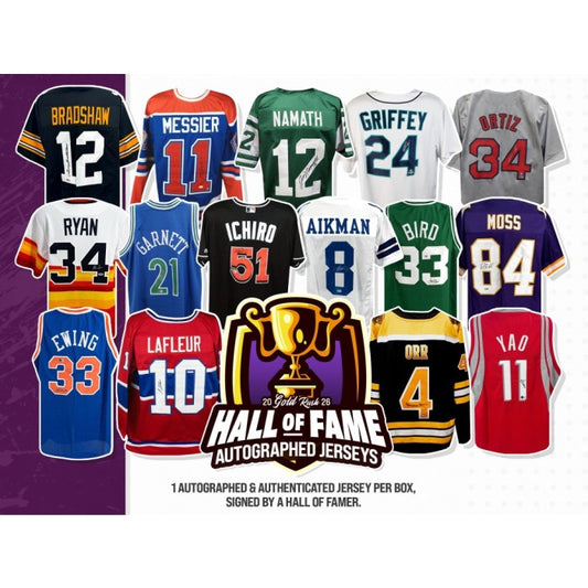 2026 Gold Rush Autographed Jersey Hall of Fame Edition Box