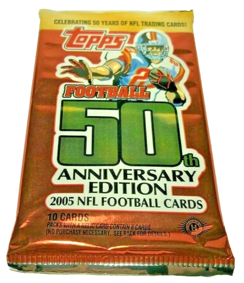 2005 Topps Football 50th Anniversary Edition Pack