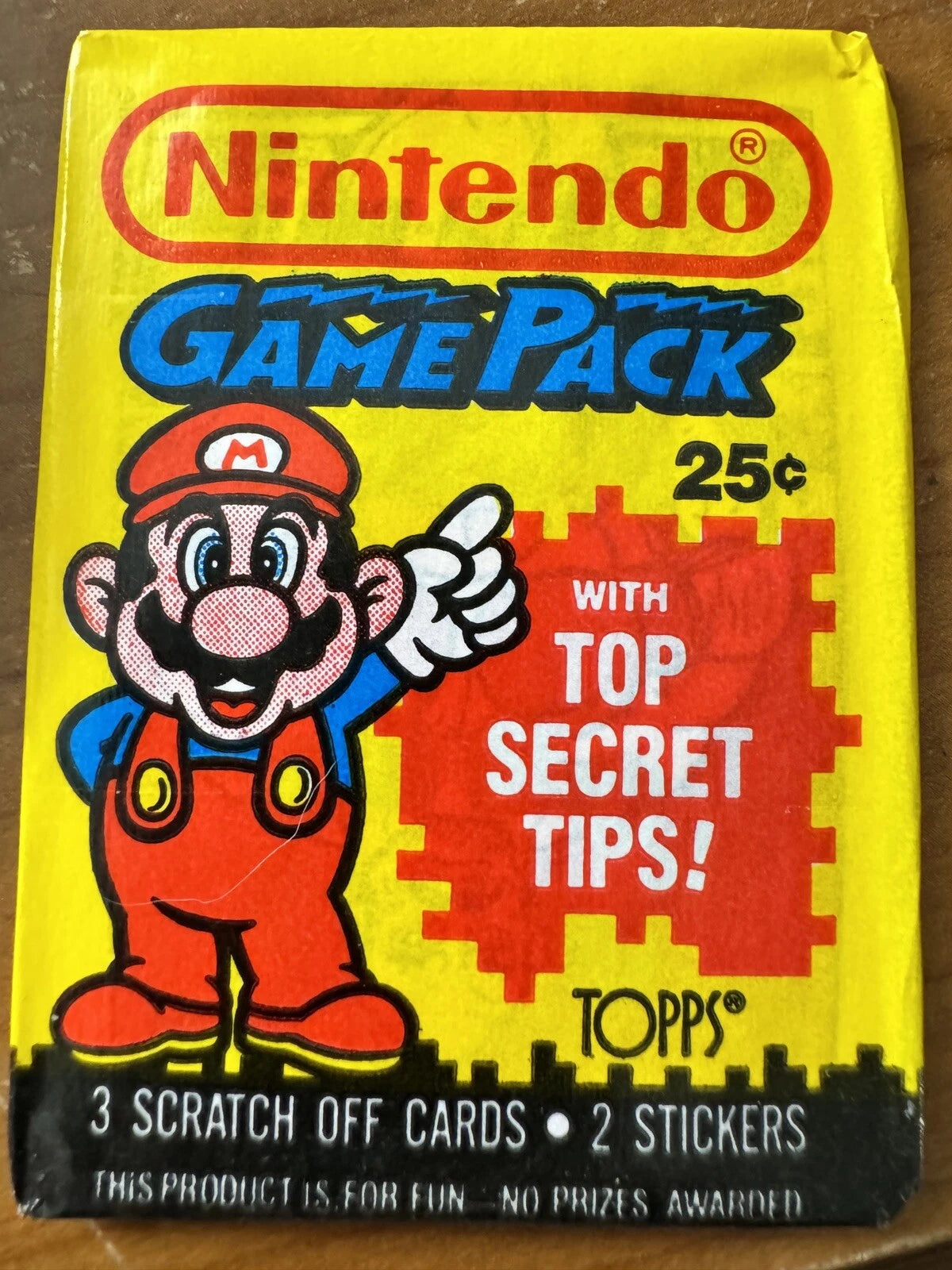 Nintendo Game Pack 1989 Topps Pack