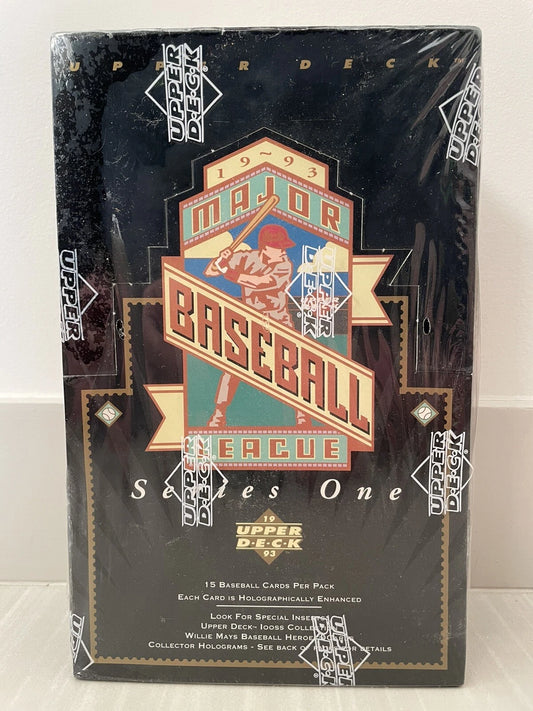 1993 UPPER DECK BASEBALL SERIES 1 FACTORY SEALED HOBBY BOX 36 PACKS