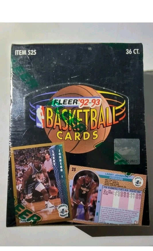 1992-93 Fleer Basketball Series 1 Wax Box