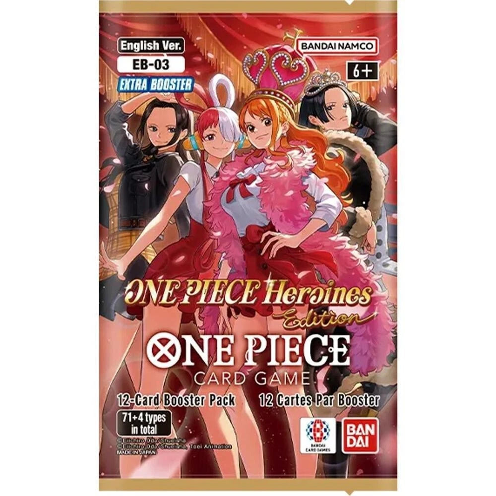 One Piece Card Game EB-03 Heroines Edition English Booster Pack - Factory Sealed