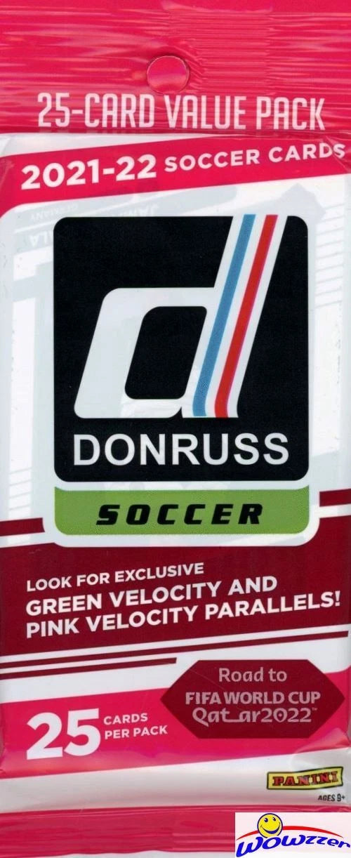 2021/22 Panini Donruss Soccer Fat Cello Pack-25 Cards