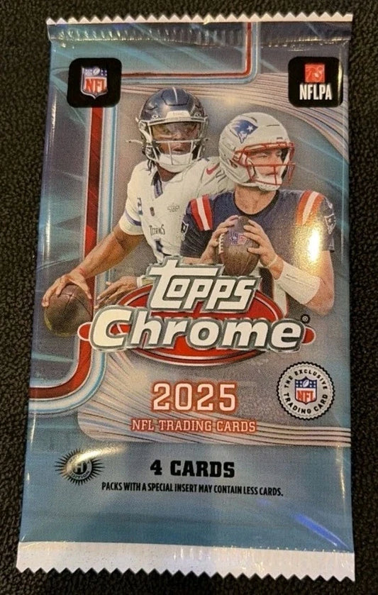 2025 Topps Chrome Football NFL Hobby Pack