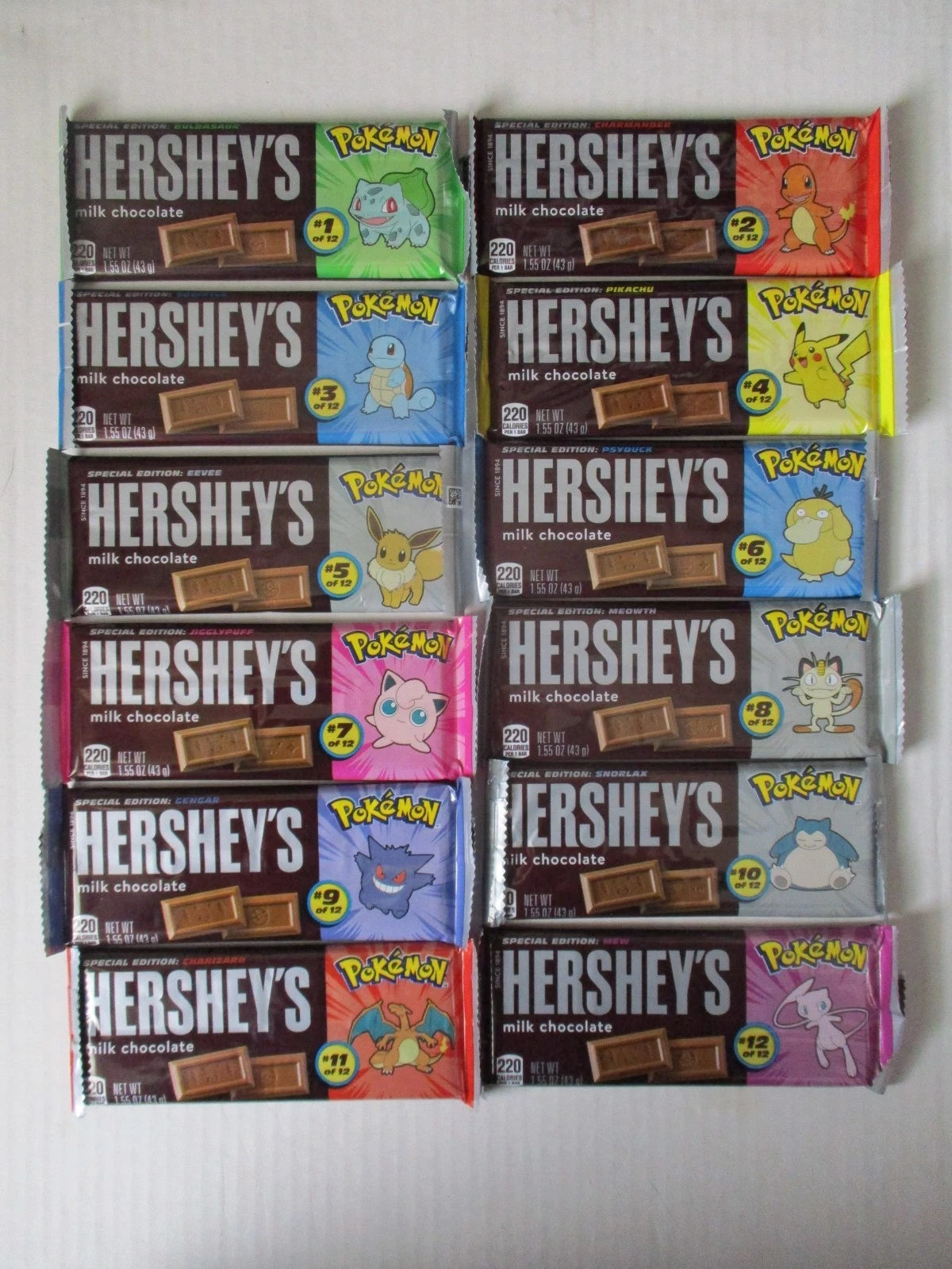 Hershey's Bar Pokémon Edition (Assorted Character's)