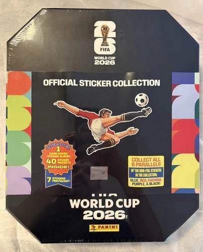 Panini FIFA World Cup 2026 Official Sticker Stadium Collection Sealed Box 40 Packs