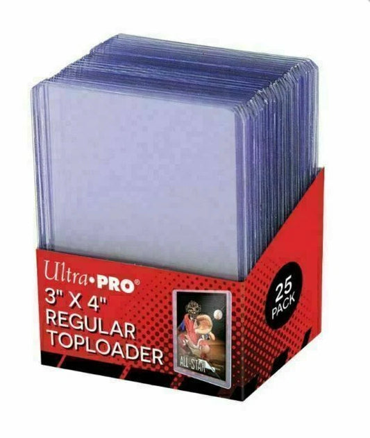3" x 4" Clear Regular Toploaders (25ct) for Standard Size Cards