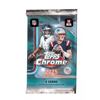 2025 Topps Chrome Football Blaster Pack